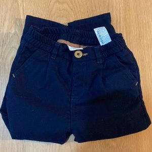 Zara navy flannel toddler pants
